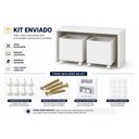 Ver imagem 7 de Mesa 2 Baú Organizador Brinquedos Quarto Criança Branco