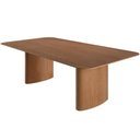 Ver imagem 7 de Mesa de Jantar 8 Lugares Retangular Orgânico 240cm Duetto B05 Canela Tauari - Lyam Decor