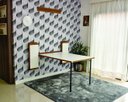 Ver imagem 2 de Conjunto Mesa Dobrável de Parede 5 Lugares (1,40 Metros) + Bancos Branco / Noronha