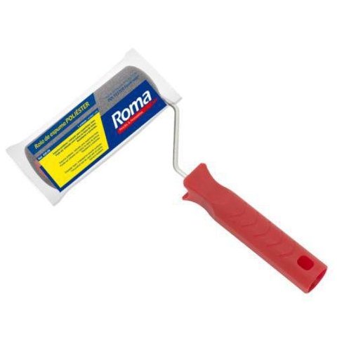Rolo Pintura Roma Espuma Poliester 15Cm Com Cabo