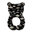 Ver imagem 1 de Almofada Apoio Pescoço Que Evita Cabeça Chata Para Carrinho Cadeirinha 0-2 anos Happy Line nuvem mar