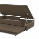 Ver imagem 7 de Base Cama Box Solteiro Baú e Cama Auxiliar 0,96 Helena Vilajo: Suede Marrom