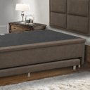 Ver imagem 2 de Base Cama Box Solteiro Baú e Cama Auxiliar 0,96 Helena Vilajo: Suede Marrom