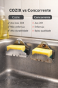 Ver imagem 6 de Porta Esponja com Ventosa Cozix em Aço Inox 304 Escovado