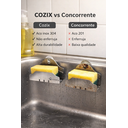 Ver imagem 6 de Porta Esponja com Ventosa Cozix em Aço Inox 304 Escovado