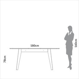 Mesa de Jantar Extensível 6 Lugares Lisboa Off White/freijó - Dalla Costa - 5