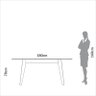 Mesa de Jantar Extensível 6 Lugares Lisboa Off White/freijó - Dalla Costa - 5