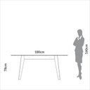 Ver imagem 5 de Mesa de Jantar Extensível 6 Lugares Lisboa Off White/freijó - Dalla Costa