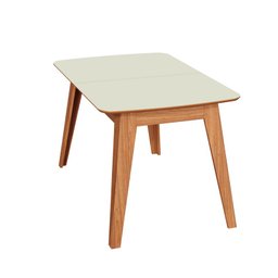 Mesa de Jantar Extensível 6 Lugares Lisboa Off White/freijó - Dalla Costa - 3