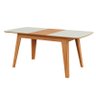 Mesa de Jantar Extensível 6 Lugares Lisboa Off White/freijó - Dalla Costa - 1