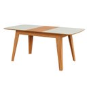 Ver imagem 1 de Mesa de Jantar Extensível 6 Lugares Lisboa Off White/freijó - Dalla Costa