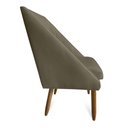 Ver imagem 4 de Kit 04 Cadeiras Para Sala De Jantar Ana Pés Palito Suede Marrom Rato - D'Classe Decor