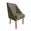 Ver imagem 3 de Kit 04 Cadeiras Para Sala De Jantar Ana Pés Palito Suede Marrom Rato - D'Classe Decor