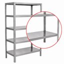Ver imagem 3 de Estante 5 Planos Lisos | Inox 430 | 110×48,5x180cm