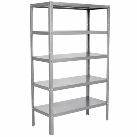 Estante 5 Planos Lisos | Inox 430 | 110×48,5x180cm