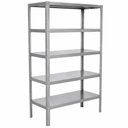 Ver imagem 1 de Estante 5 Planos Lisos | Inox 430 | 110×48,5x180cm