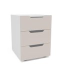 Ver imagem 2 de Mesa de Cabeceira Madri com 3 Gavetas 40x54cm Creme/Branco 250695