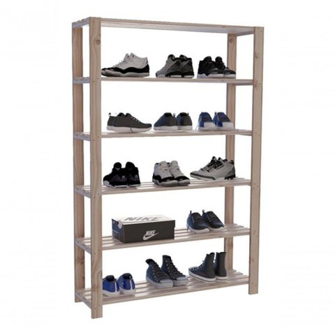 Estante Alta Modelo Industrial 6 Espaçosa para Calçados