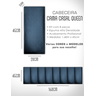 Kit 8 Módulos Cabeceira de Cama Box Casal Queen Estofada  1,60mx45cm - 4