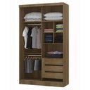 Ver imagem 3 de Conjunto Quarto Queen 7 Peças 8 Portas 5 Gavetas Paris Luciane Móveis