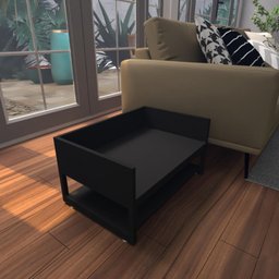 Cama Cachorro Caes Pequenos Casa Pet Caminha Casinha Mdf Preto Preta - 1