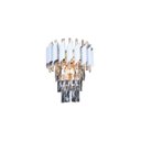 Ver imagem 1 de Arandela Metal Branca Cristal 25x31cm
