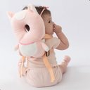 Ver imagem 5 de Mochila Almofada Protetora de Cabeça Infantil Rosa Pimpolho Formato Gato Neoprene