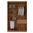 Ver imagem 3 de Guarda Roupa Solteiro Heros 4 Portas com Pés Moderna