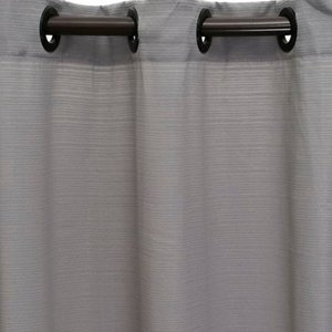 Cortina Madras 5.40X2.60 Cinza Becadecor