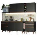Ver imagem 1 de Cozinha Reims 260006 com Armário e Balcão Preto