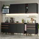 Ver imagem 2 de Cozinha Reims 260006 com Armário e Balcão Preto