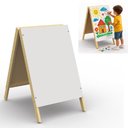 Ver imagem 5 de Quadro Branco Duplo Cavalete Yeet Lousa MDF Junges 38x62cm Expositor Portátil Branco