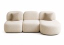 Ver imagem 2 de Sofá Orgânico Modular Nuvia 275cm Bouclé Bege