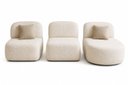 Ver imagem 5 de Sofá Orgânico Modular Nuvia 275cm Bouclé Bege
