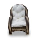 Ver imagem 3 de Conjunto de Poltronas Fibra Sintética Cappuccino Pequim - 4 Poltronas + 1 Mesa Centro - Tecido Duna 