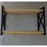 Prateleira decorativa kit 2 suporte estilo industrial com madeiras - 5