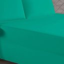Ver imagem 3 de Jogo de Cama Casal Nobre 3 Peças Luva de Box 55cm de Altura Malha 100% Algodão - Jade