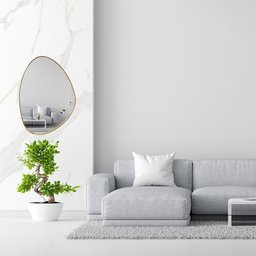 Espelho Decorativo Organico 80x60 com Borda Moldura em Lamina de Madeira Grande - 1