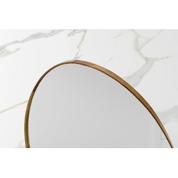 Espelho Decorativo Organico 80x60 com Borda Moldura em Lamina de Madeira Grande - 4