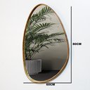 Ver imagem 7 de Espelho Decorativo Organico 80x60 com Borda Moldura em Lamina de Madeira Grande