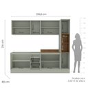Ver imagem 3 de Cozinha Rubi com Rodapé 5 Peças Rubi Yescasa