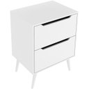 Ver imagem 1 de Gabinete para Banheiro 60 Cm 2 Gavetas Robin Branco