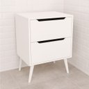 Ver imagem 5 de Gabinete para Banheiro 60 Cm 2 Gavetas Robin Branco