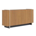 Ver imagem 2 de Buffet Aparador com 4 Portas 160x79cm Copacabana Freijó Dourado