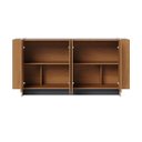 Ver imagem 4 de Buffet Aparador com 4 Portas 160x79cm Copacabana Freijó Dourado
