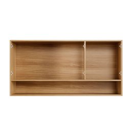 Armário Aereo 3p New Master Mdf Arte Móveis Cinamomo/ Off White - 4