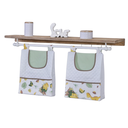 Ver imagem 2 de Porta Fralda Organizador Quarto de Bebê Menino Menina 2 Peças Varão:dinossauro Verde