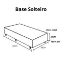Ver imagem 6 de Cama Box Solteiro Base 188x88:corino Bege/solteiro