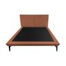 Base Box Cama Japonesa Toquio Casal com Cabeceira Almofada Linho Marrom - 4