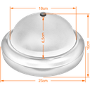 Ver imagem 2 de Plafon Aluminio Sol para 2 Lampadas Bacia de Vidro Lapidada:lapidado/preto/110/222